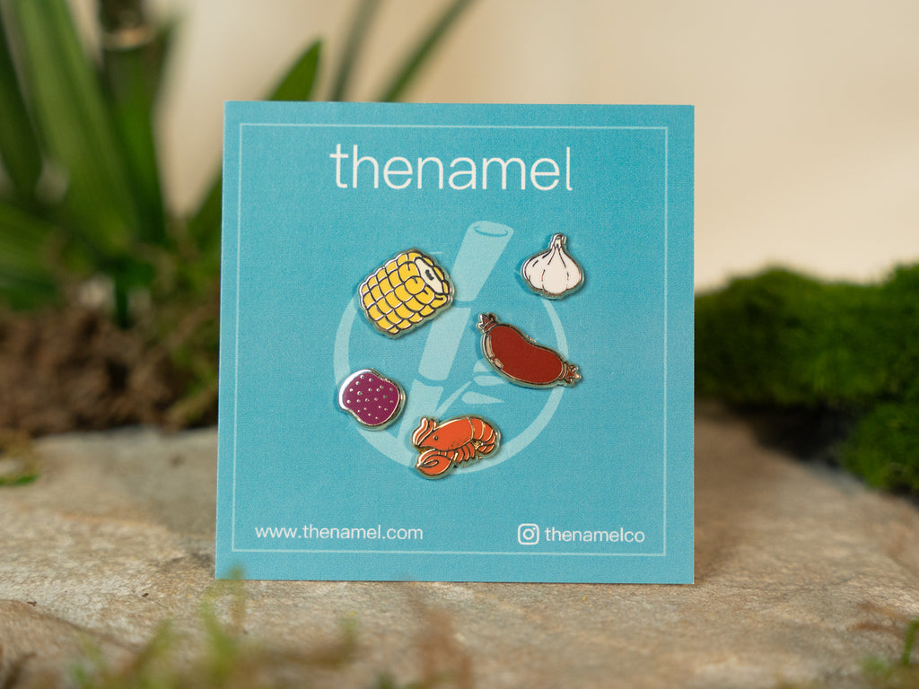 Crawfish Boil Mini Pin Set