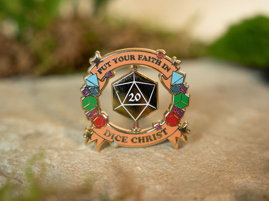 Dice Christ Pin