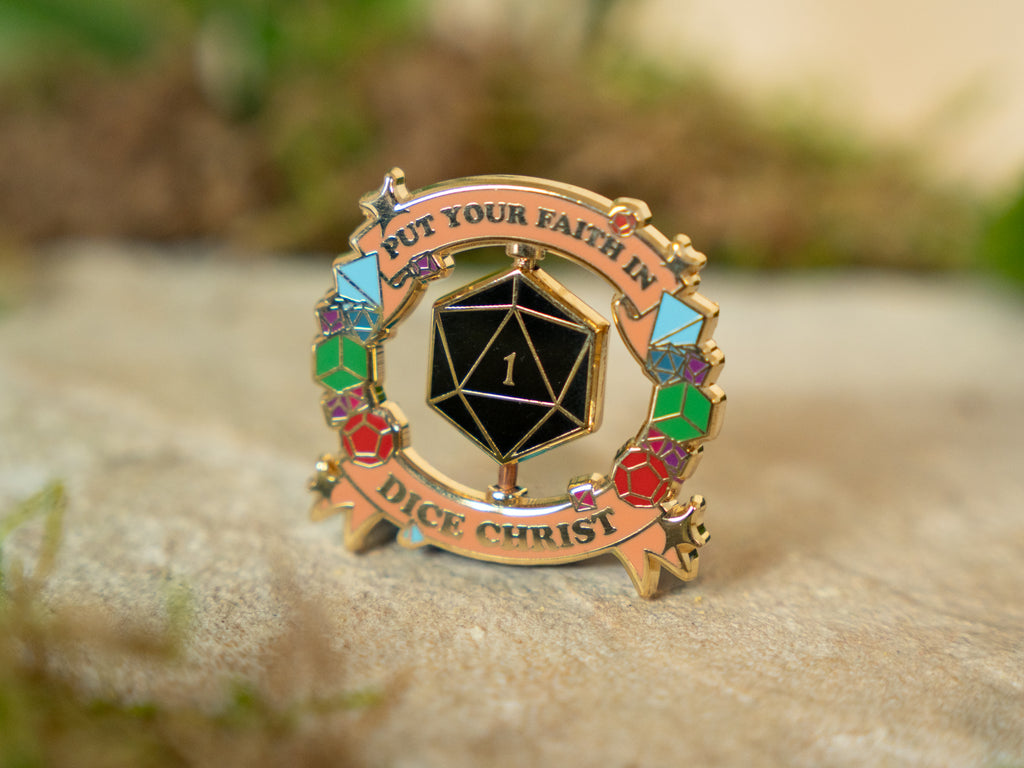 Dice Christ Pin