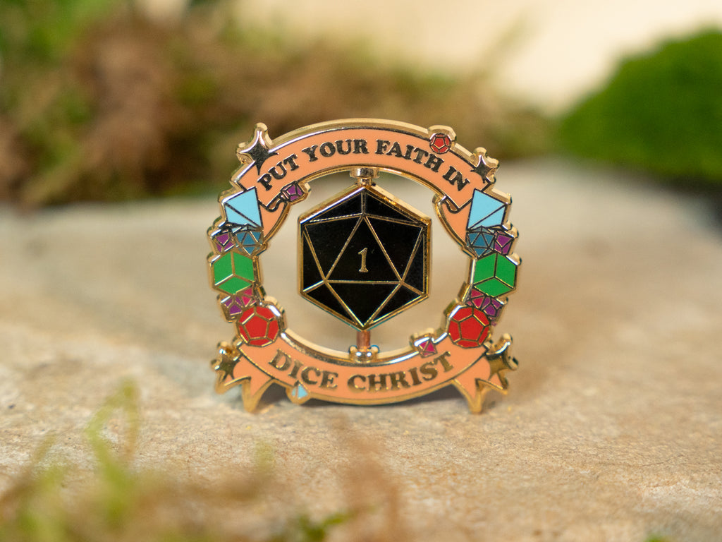 Dice Christ Pin