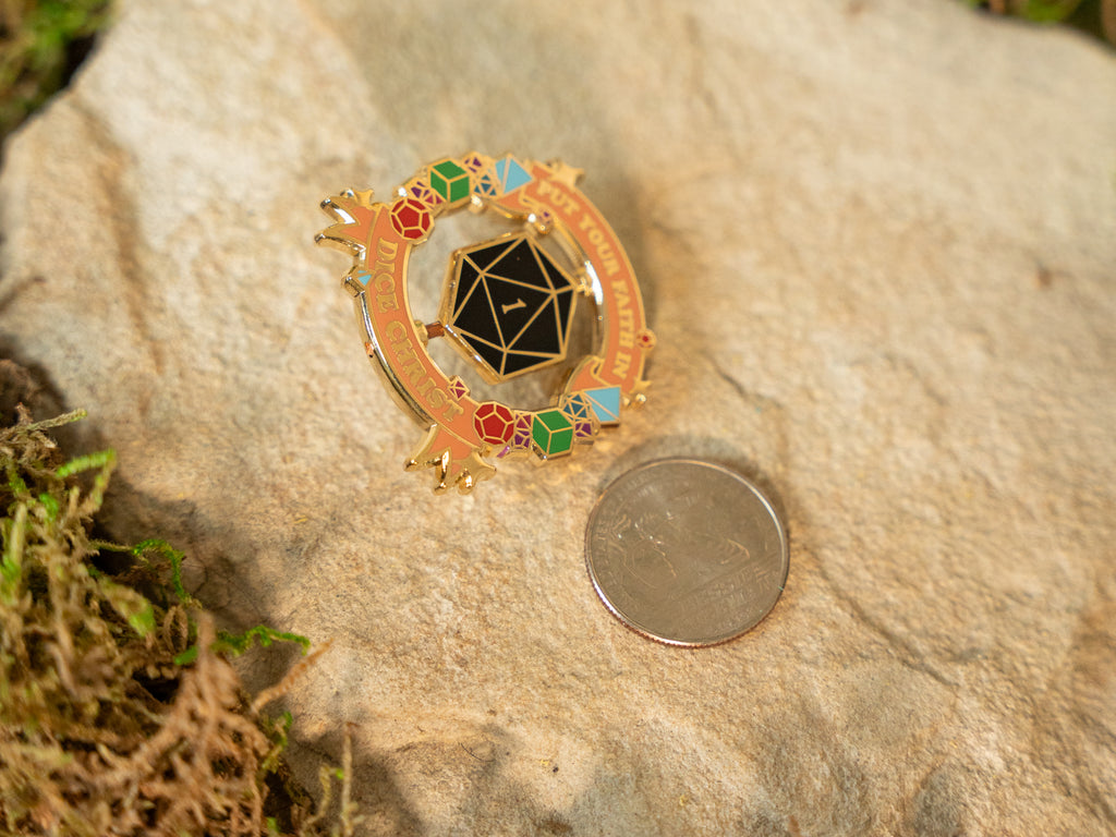 Dice Christ Pin